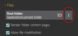 File access variant setting on Android